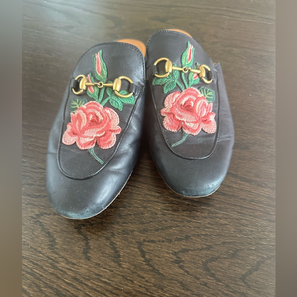 Gucci Princetown heart mules size 37.5 - Picture 4 of 4